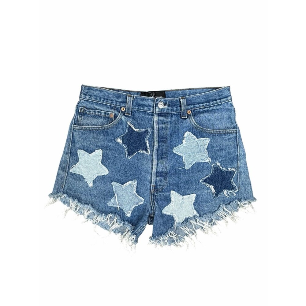 American Vintage Star Patch Denim Shorts – Size 30